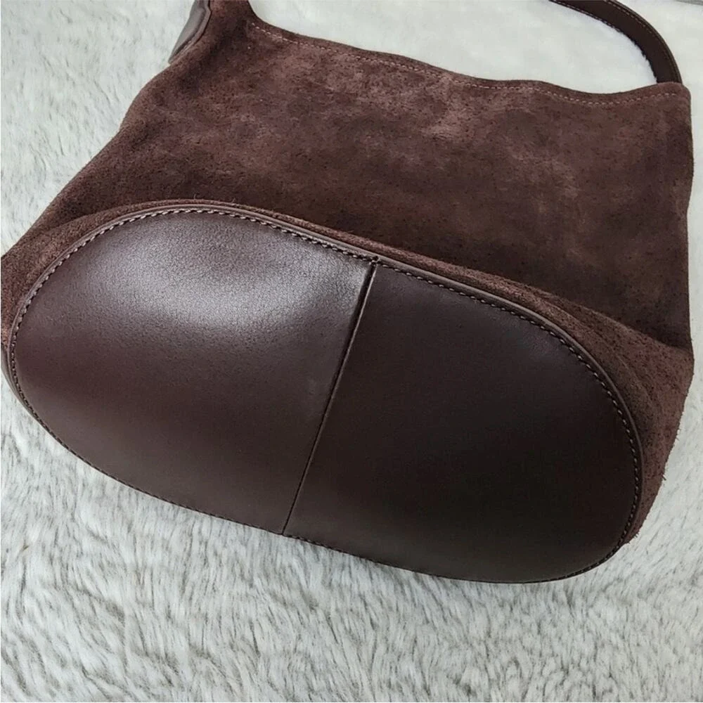 EUC J. Crew Berkeley Bucket Bag Leather and Suede in Ganache